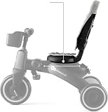 Kinderkraft Jazz 2, Tricycle Transformable 6 en 1, avec Fonction Draisienne, Pliable, avec Accessoires, Vélo Polyvalent, Protection UV UPF50+, De 9 Mois à 5 Ans, Gris - 8