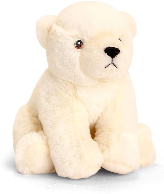 Deluxe Paws Peluche Suave y ecológico 100% Reciclado (Oso Polar)