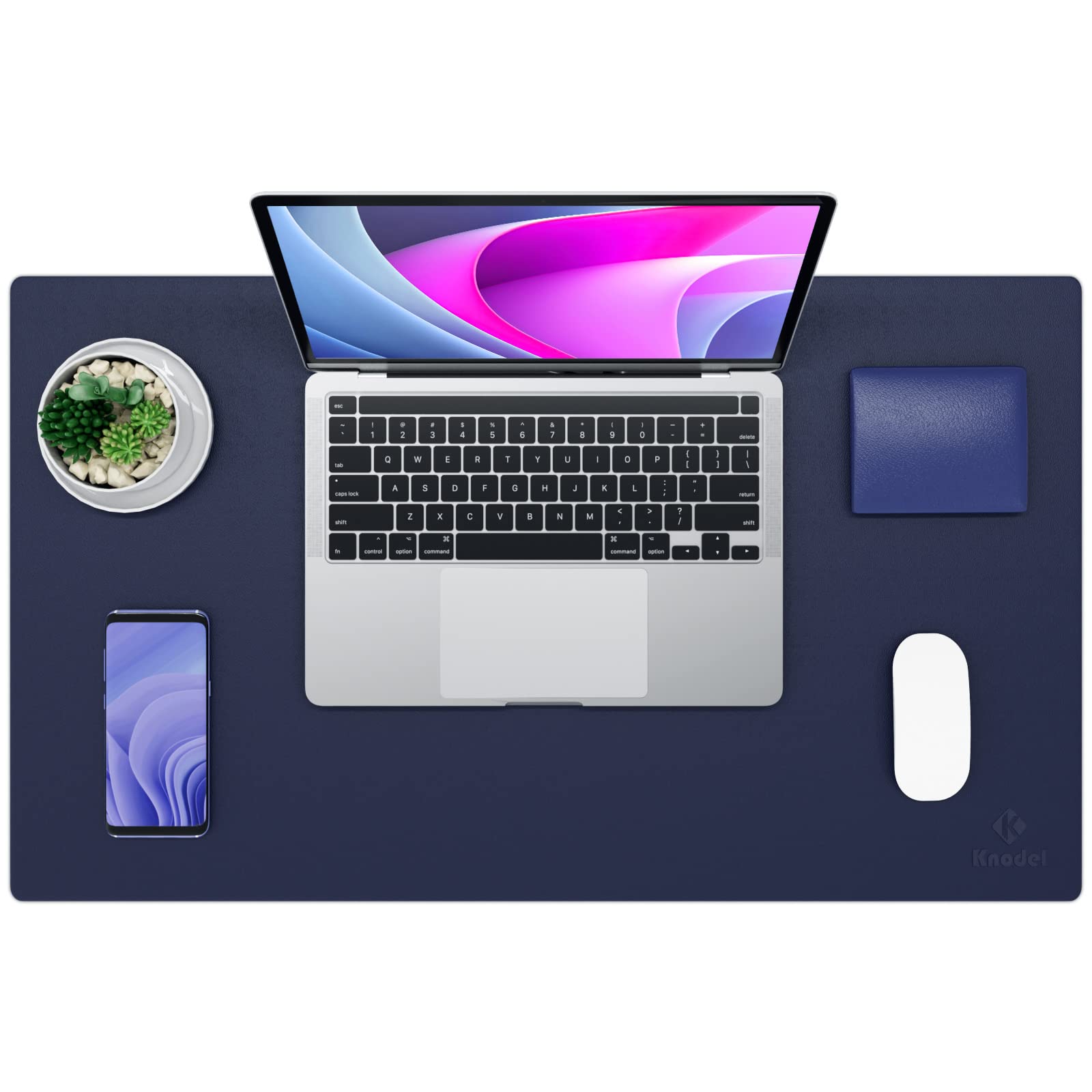 K KNODEL Non-Slip Desk Mat, Desk Pad, Desk Blotter, Desktop Mat for Desk, Small Desk Protector, Office Computer and Laptop Mat for Desk (23.6"x13.8",