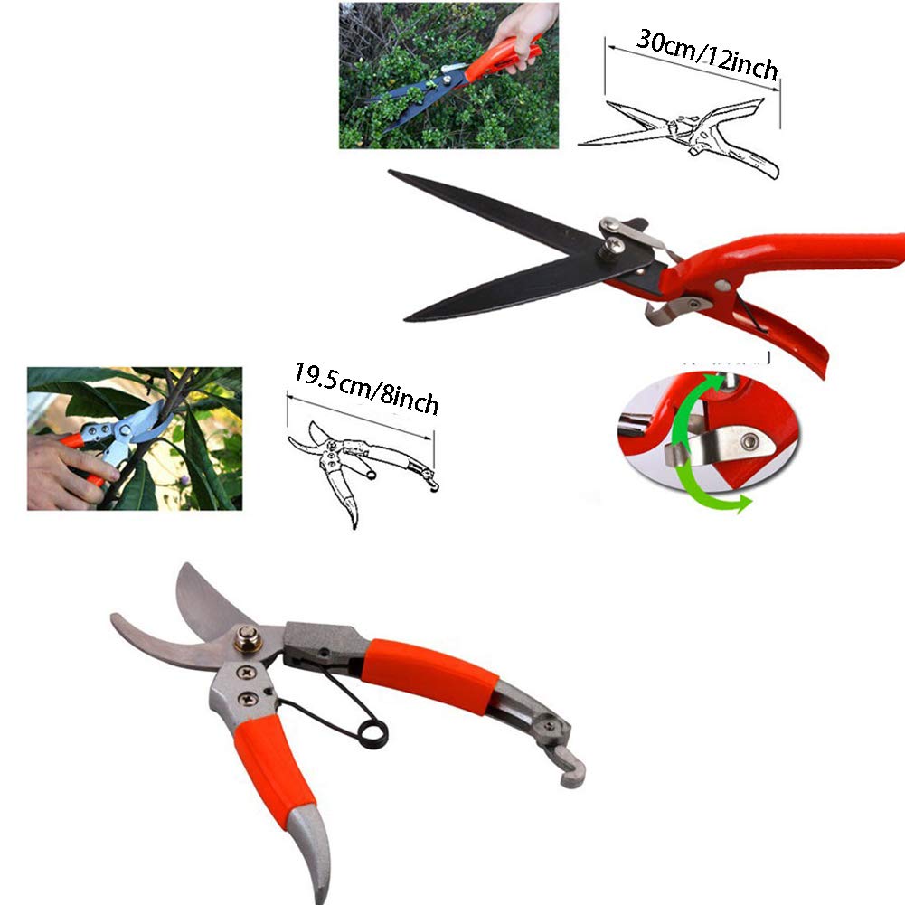 Juego de herramientas de jardín, herramienta de precisión para el hogar de 12 piezas, mangos suaves al tacto de diseño ergonómico, herramienta de jardín, rastrillo de jardín, pala de jardín, tijeras