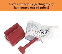 Vista 2 de Paquete de 2 exprimidores grandes de pasta de dientes, rodillo de tubo exprimidor de pasta de dientes, dispensador de pasta de dientes, soporte