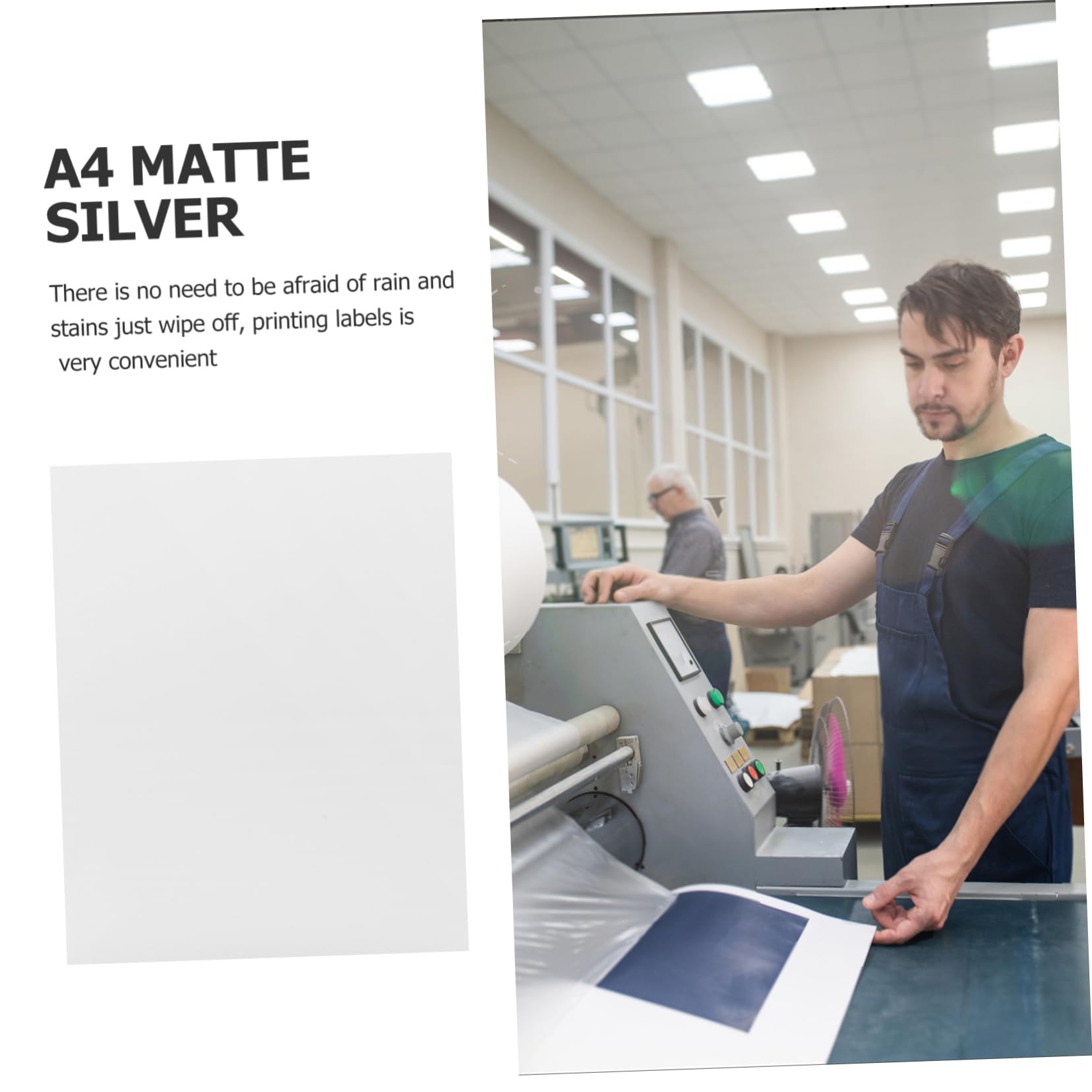 60feuilles Papier Étiquettes Autocollantes Imprimables Vierges Pour Imprimante Grandes Étiquettes Postales