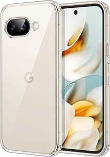 JETech Case for Google Pixel 9a 6.3-Inch 2025, Non-Yellowing Shockproof Bumper Protective Phone Cover, Anti-Scratch Hard PC Back (Clear)