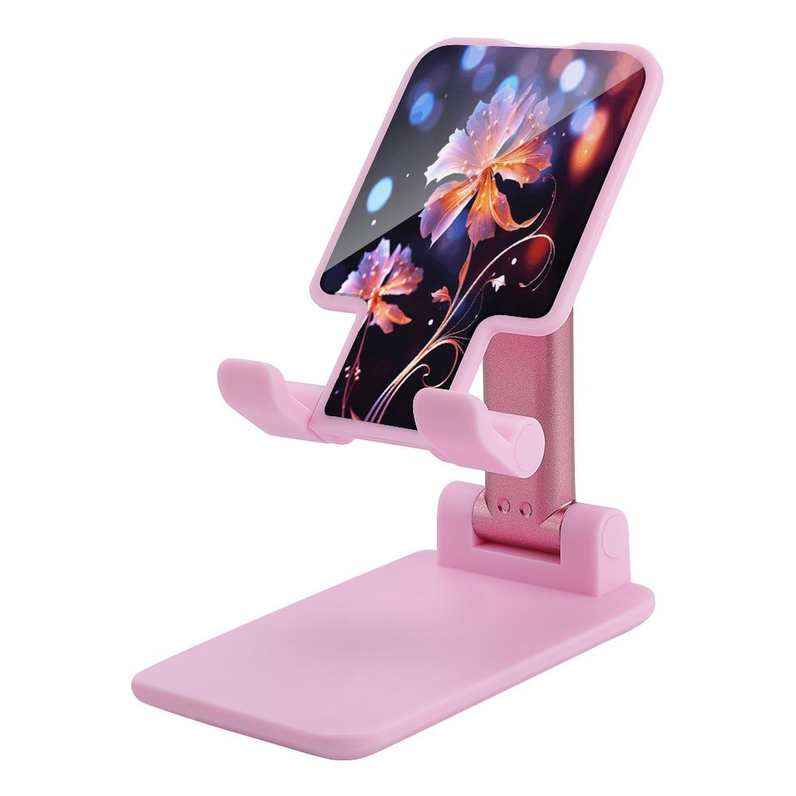 Support de téléphone pliable fleuri : support de bureau réglable chic - 7