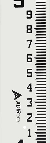 Vista 18 de AdirPro Medidor de flujo de 4 pulgadas de ancho, medidor de profundidad de agua de fibra de vidrio resistente, medidores de flujo