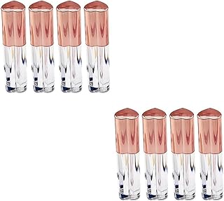 NOLITOY 8 Peças De Brilho Labial Garrafa Vazia Pequena Amostra De Batom Tubo De Bálsamo Labial Tubos De Brilho Labial Vazios Recarregáveis Tubo De Brilho Labial Óleo Labial Brilho