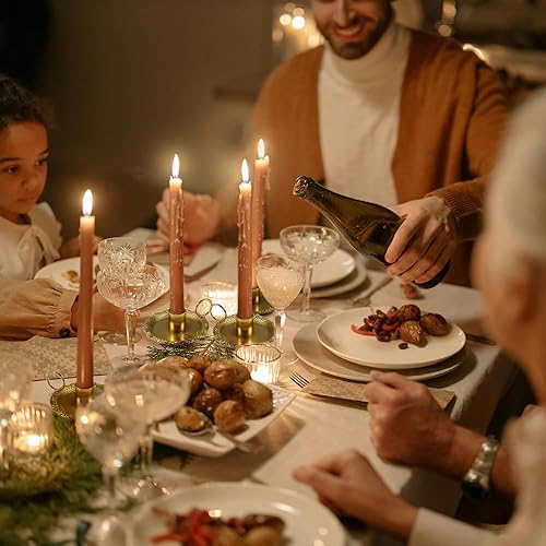 Miniatura 4 de Portavelas cónicos, portavelas romántico, para centro de mesa, recepción de boda, festivo, Navidad, decoración de mantel y decoración del hogar