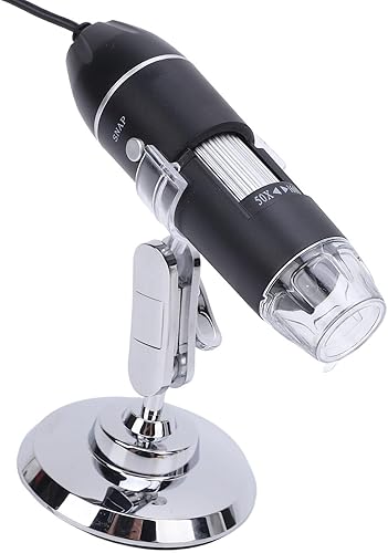 Microscopio Digital USB de 50X a 1600X, Cámara Endoscópica de Aumento de 8 LED, 