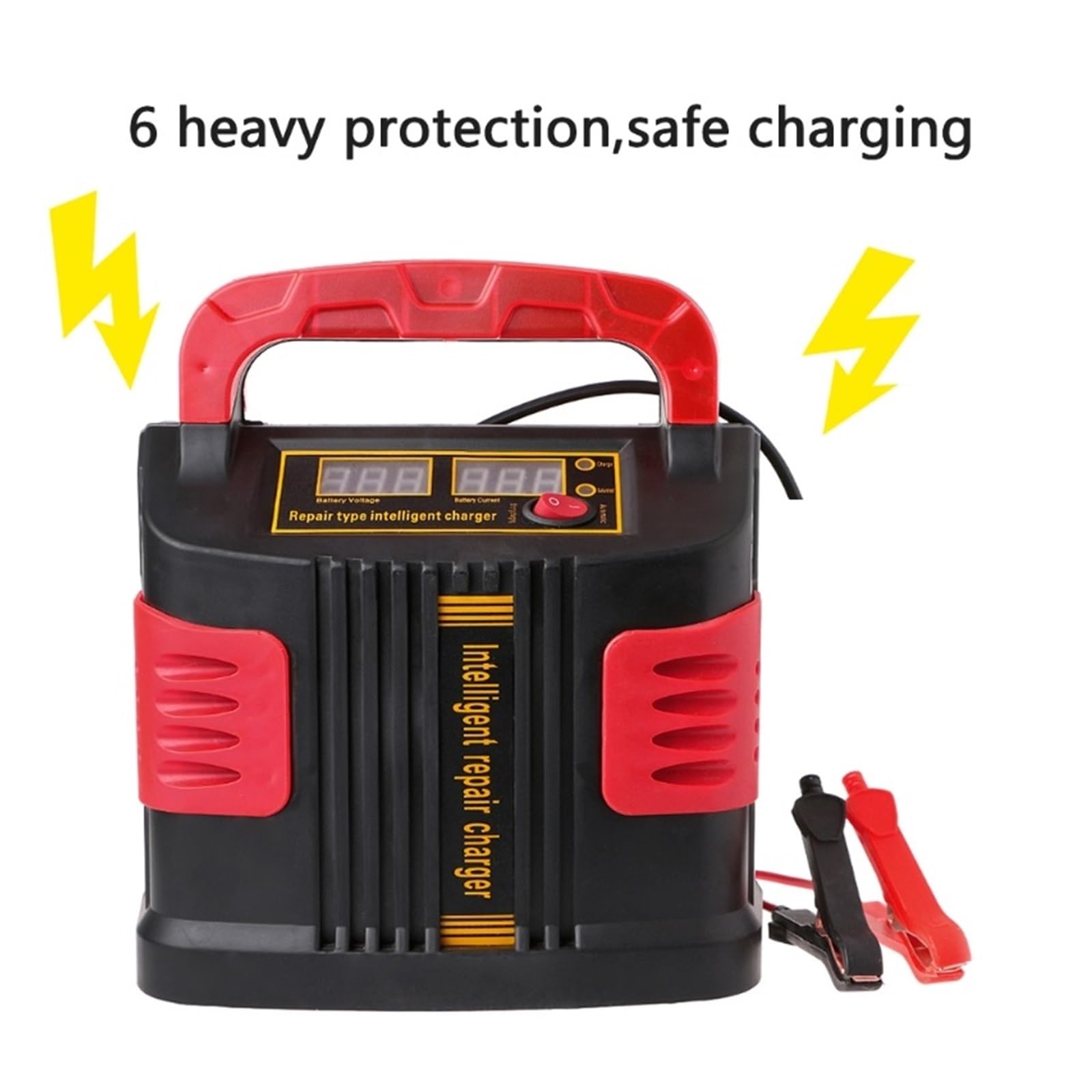 350W 14A Auto Ajuste LCD Cargador De Batería 12V-24V Arrancador De Batería De Automóvil Portátil FáCil De Usar