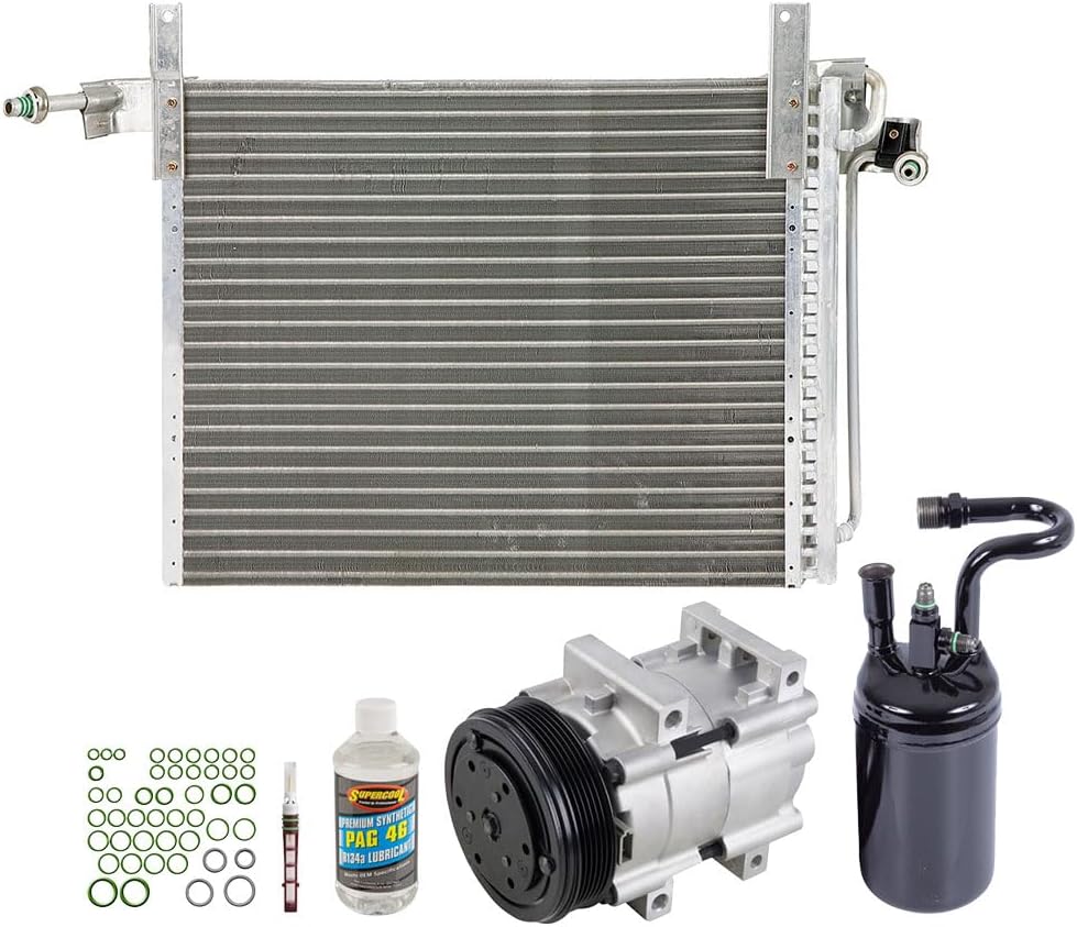 A/C Kit w/AC Compressor Condenser & Drier For Ford Explorer & Ranger - BuyAutoParts 60-80637CK New
