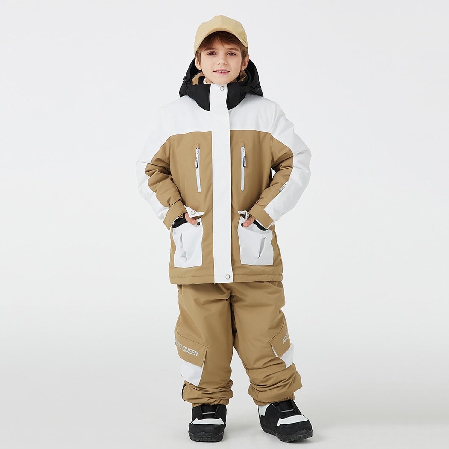 Snowsuit for Kids Boys Girls 2 Piece Set Winter Insulated Ski Jacket Snow Bibs Snow Suit Snowboard Jumpsuit Overalls