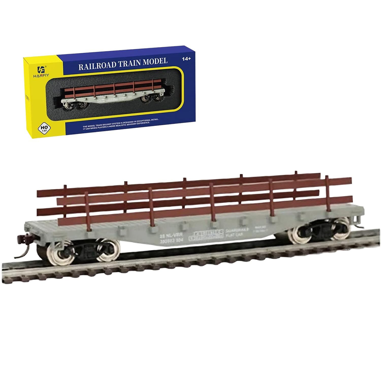 BrickBounty HO Scale Train Carriage, 1:87 Carriage Compatible with All HO Model Railroads, Collection for Miniature Model Train Enthusiasts (98060)