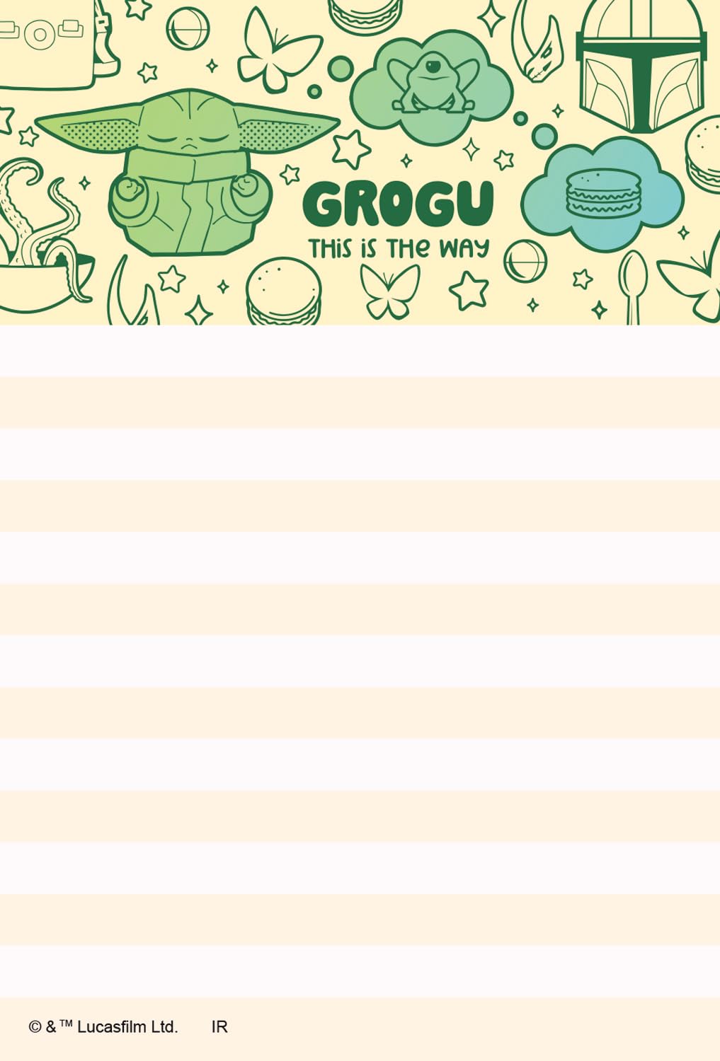 Amazon.co.jp: スターウォーズ メモ 帳 パタパタ メモ グローグ