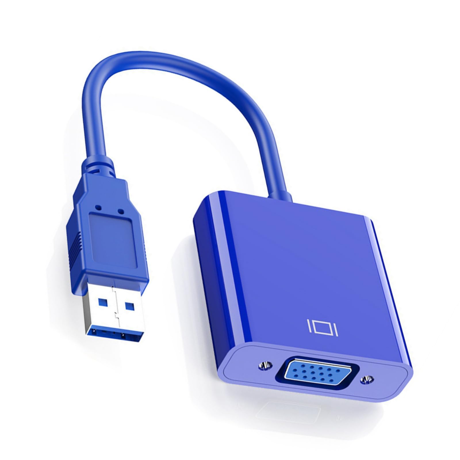 ZHENZQ USB to VGA Video Converter USB3.0 to VGA Adapter Cord Wire for Easily Multi Display Setsup and High Resolution Viewing
