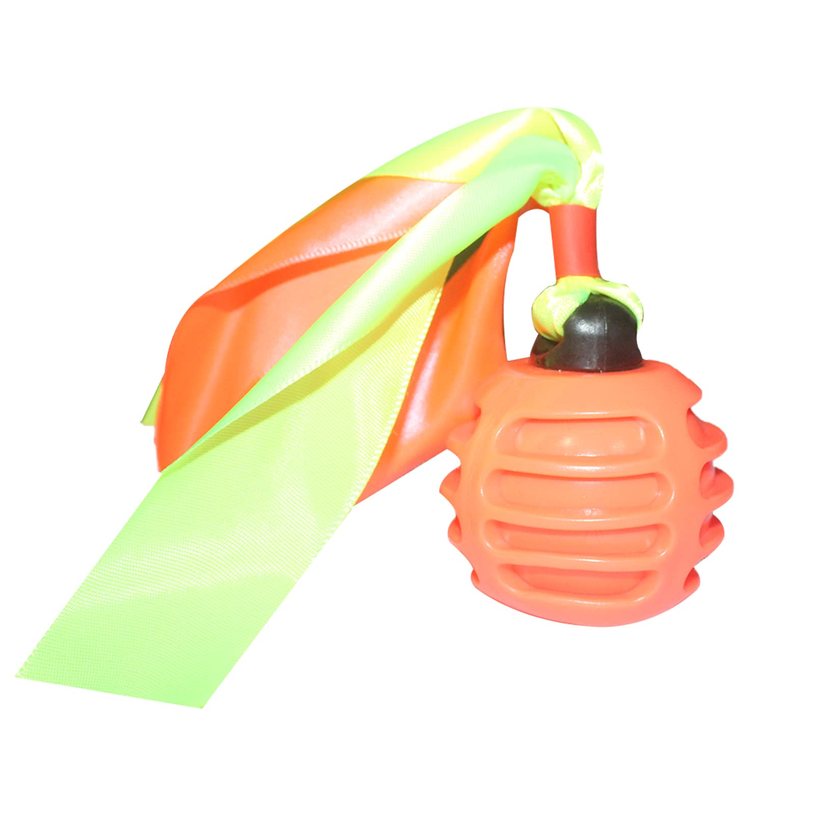 emily pets Squeaky Rubber Ball Outdoor Pet Dog Training Toy TPR Rambo Ribbon Throwing Rubber Ball Chew Play Bite Toy Dog Molar Interactive Sound Ball with Ribbon Tails Toys(Orange) (B0B8534L78) Amazon Price History, Amazon Price Tracker