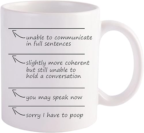 Funny. You May Speak Now. Sorry I Have to Poop - Taza de café divertida, inspiradora divertida y sarcástica, regalos para hombres y mujeres, 11 onzas