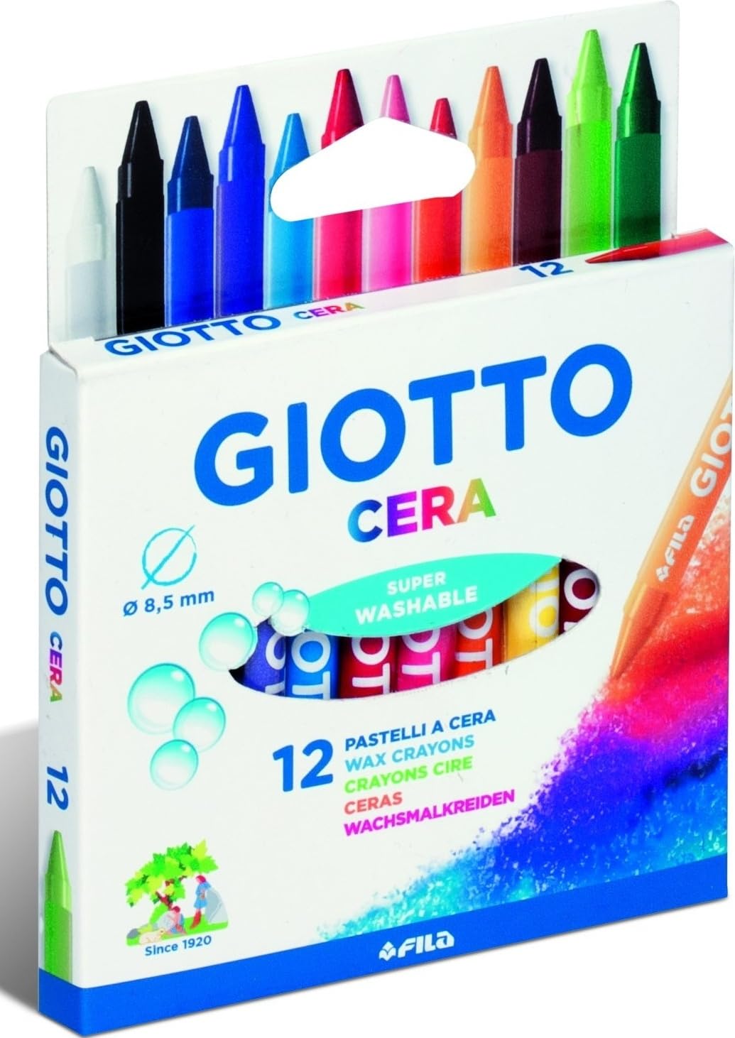Giotto Cera Wax Crayons Set of 12