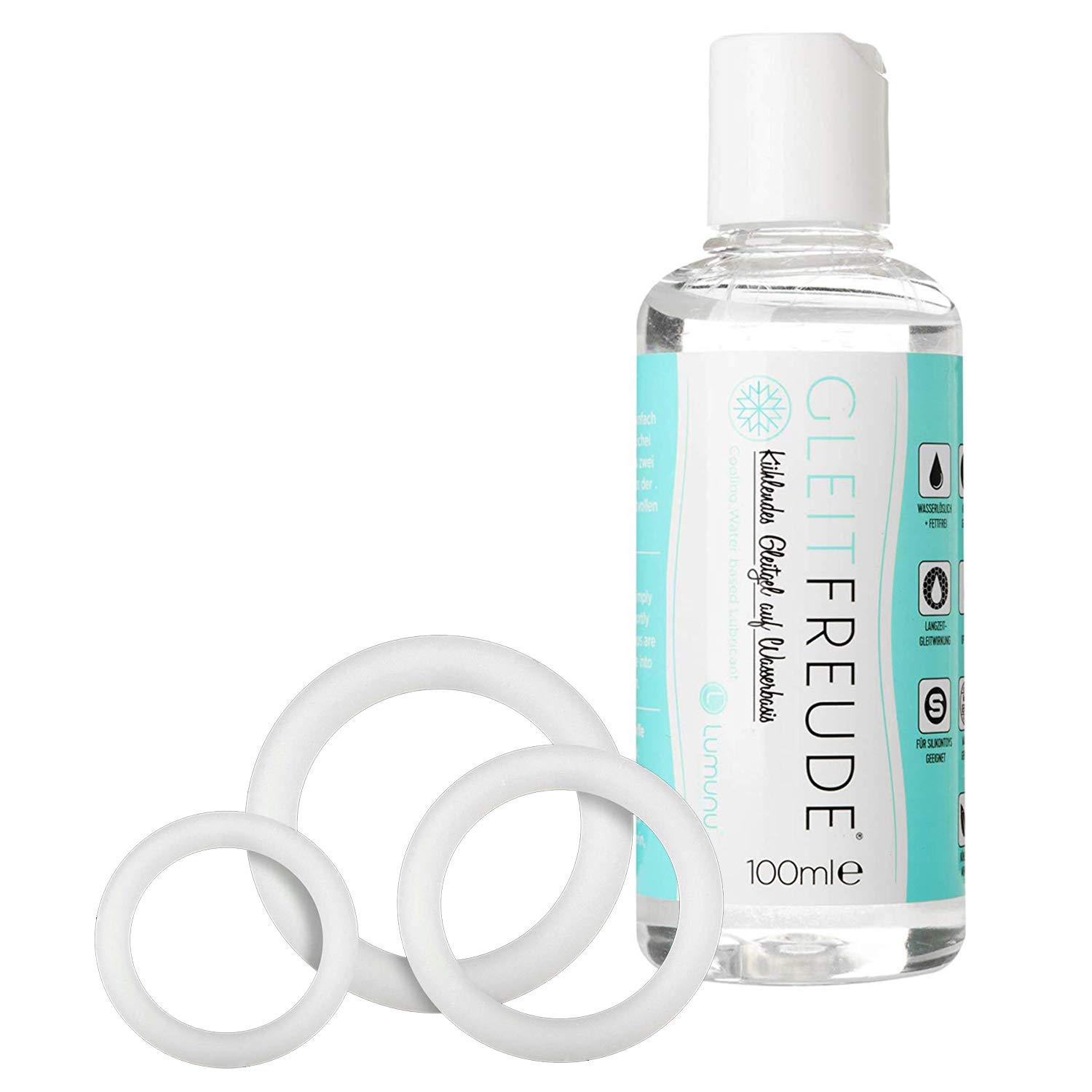 gleitgel menthol Deluxe Gleitfreude Verzögerungs-Gel & 3er Set Silikon Penisringe,  wasserbasiertes Gleitgel zur Verzögerung mit Menthol und Cockringe zur  Potenzsteigerung & Erektionsstärkung, von Venize : Amazon.de: Drogerie &  Körperpflege