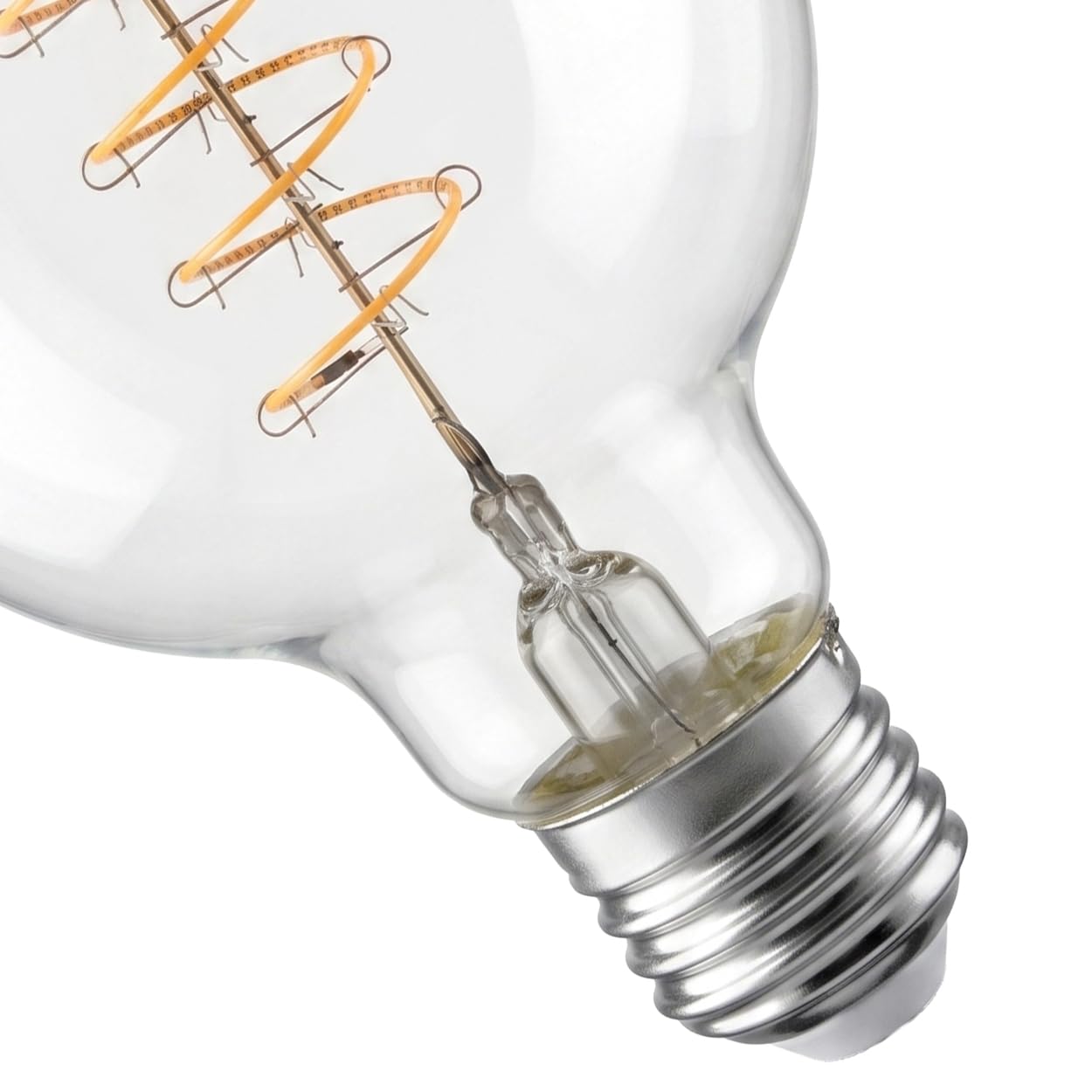 HOFSTEIN E27 LED Glühbirne Vintage Filament 10er Set warmweiss klar 6 Watt 2700 Kelvin 450 Lumen Leuchtmittel Dimmbar, Energiesparende Leucht Birne für Wohnbereich und Dekorative Beleuchtung