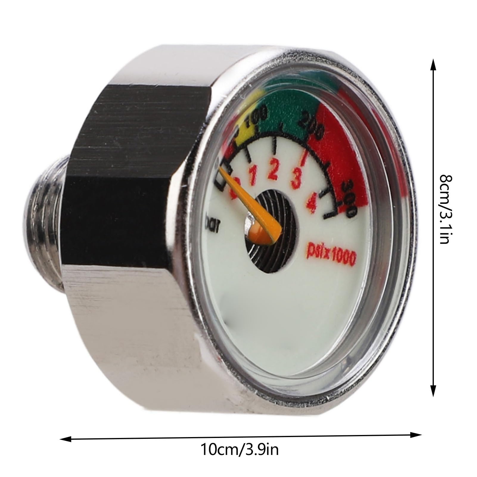 Keenso Tauch-Flaschen-Manometer mit 300 Bar für Tauchzylinder-Tauchflaschen