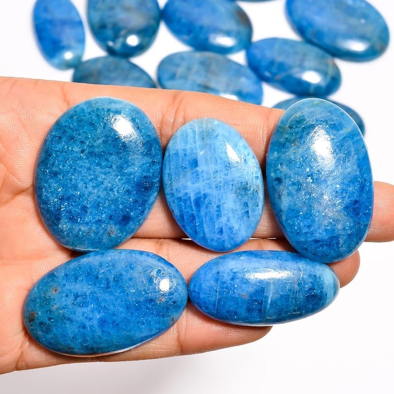 Natural Gemstone- Healing Crystals for DIY Jewelry Making -Loose Natural Cabochon -Perfect for Crafting Unique Jewelry Designs (5 pcs, 25-35 mm)