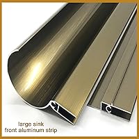 Vista 8 de Toldo curvo para puerta de ventana con fregadero de aleación de aluminio, toldo de ventana de porche anti-UV, cubierta de policarbonato transparente