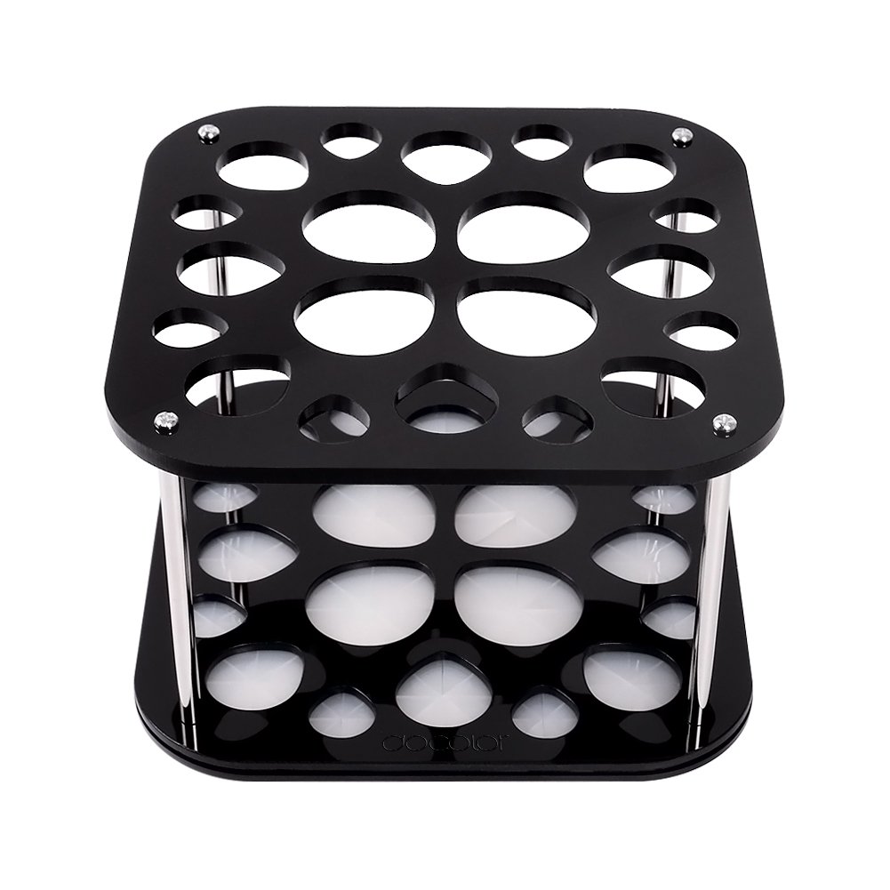 Docolor 20 Hole Makeup Brush Holder Tree Stand Air Drying Rack Organizer Cosmetic Shelf Tools