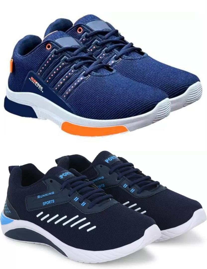 Exclusive Range Comfortable Sports Shoes for Men Running (Pack of 2) Multi-image-49