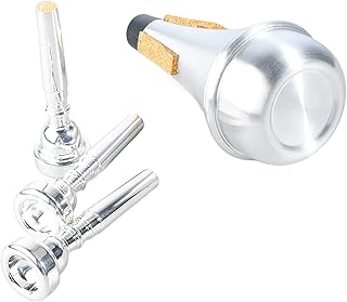 Bocal de trompete mudo, conjunto versátil de substituição de bocal trompete 3C 5C 7C para prática