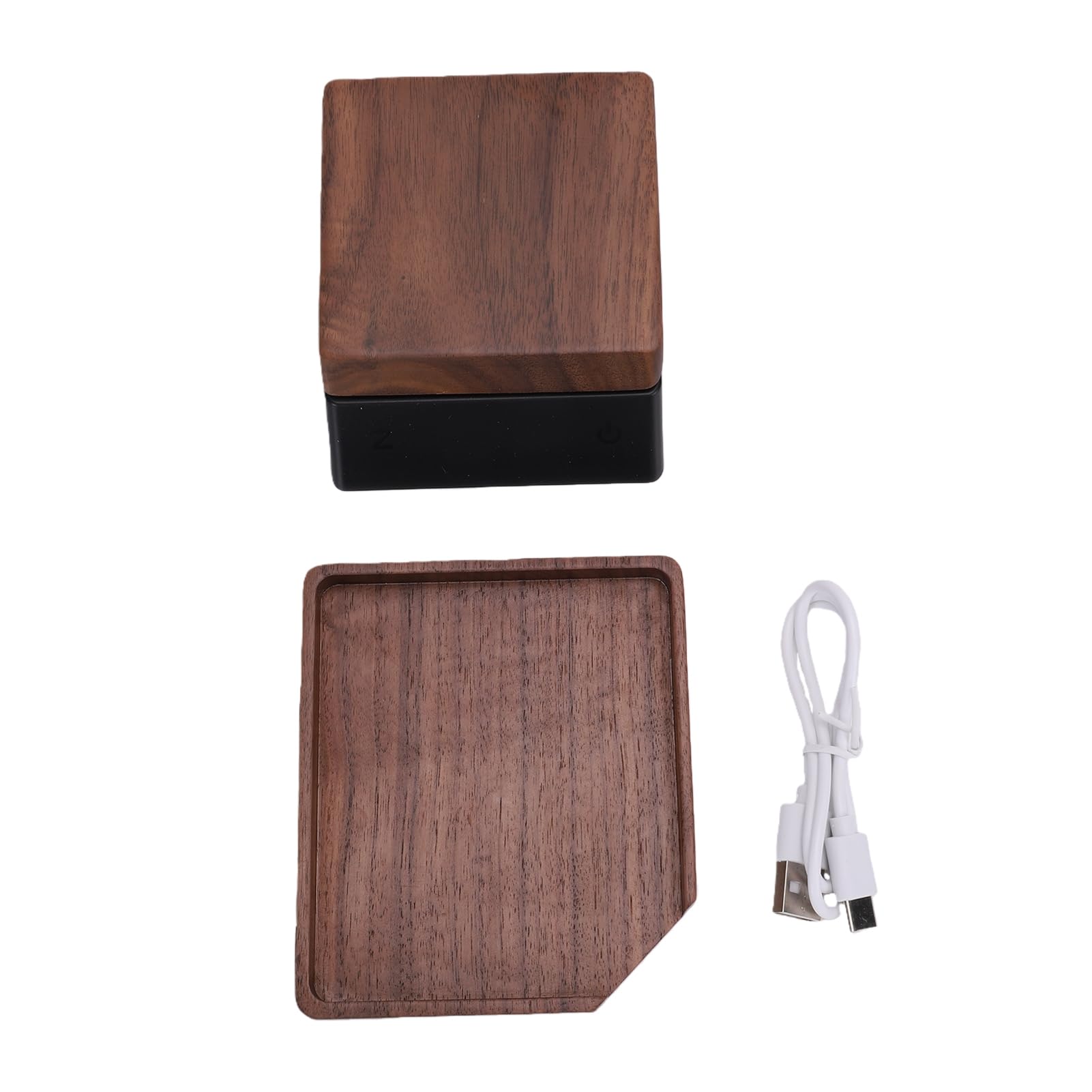 Asixxsix Elektronische Teewaage aus Holz, 0,1 g Genauigkeit, 1 kg Kapazität