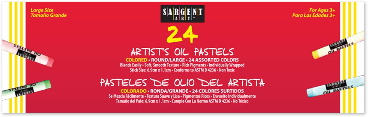 Sargent Art 22-2016 24-Count Large Oil Pastels
