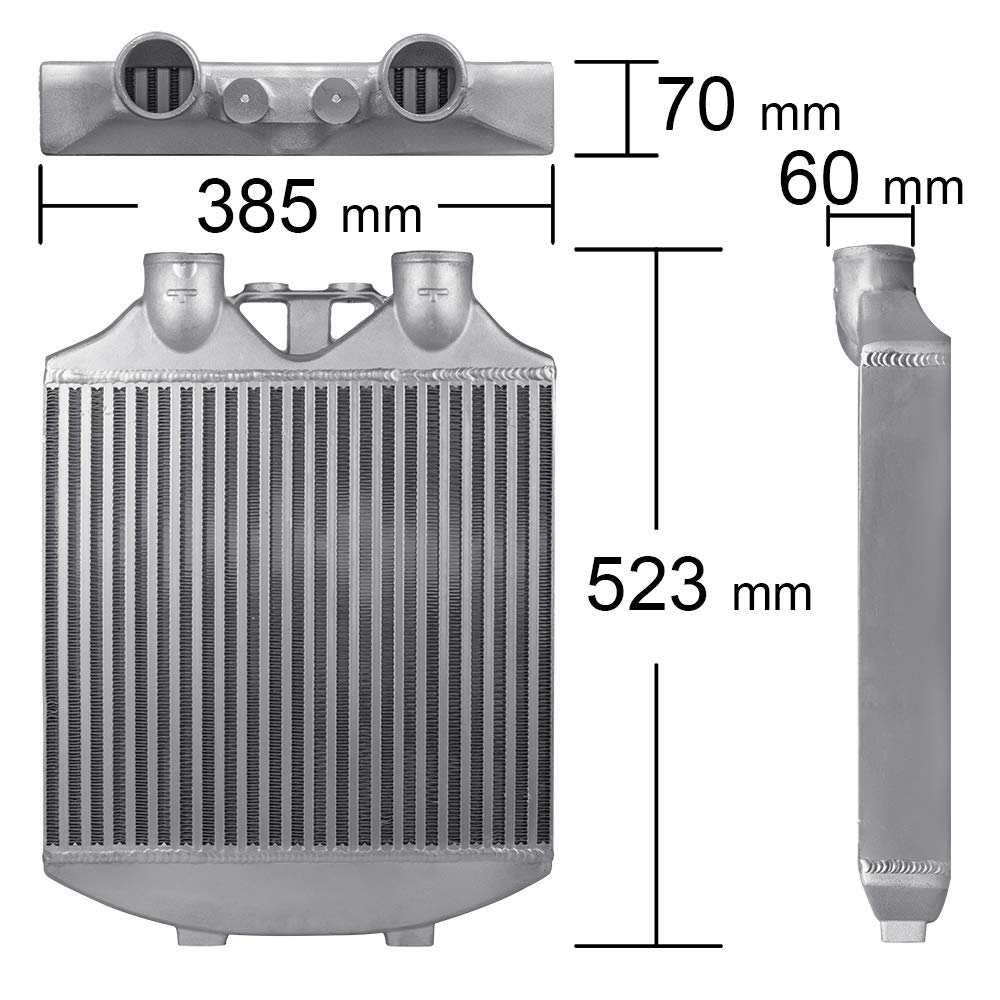 Intercooler aluminiowy Pasuje do Seat Ibiza Polo i pasuje do Fabia 1.9 Pasuje do TDI-aluminiowy zestaw FMIC z przednim mocowaniem intercoolera