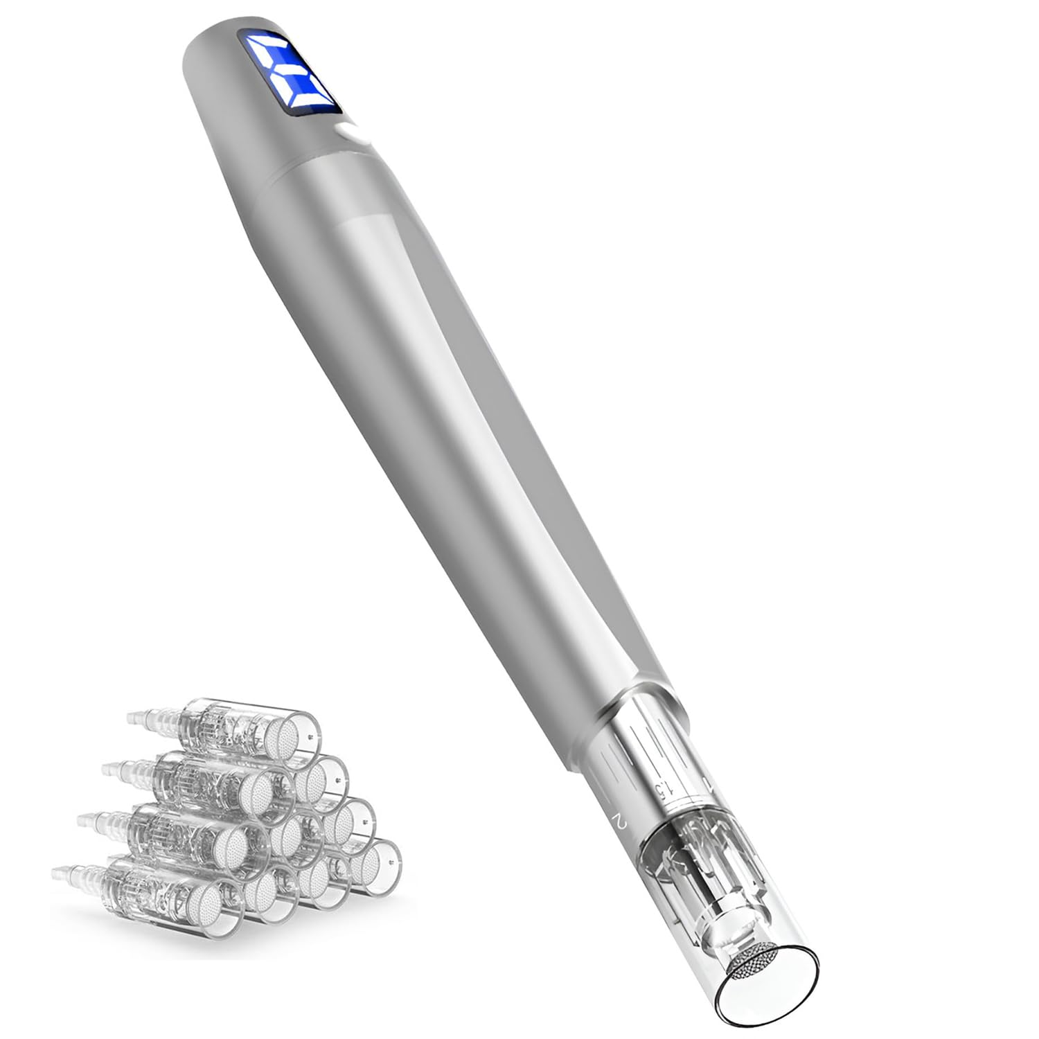 Derma Roller Pen 0.25mm At Home Use, Microneedling Pen Beauty Tool for Hair Face Scalp Beard Skin Care For Men & Women