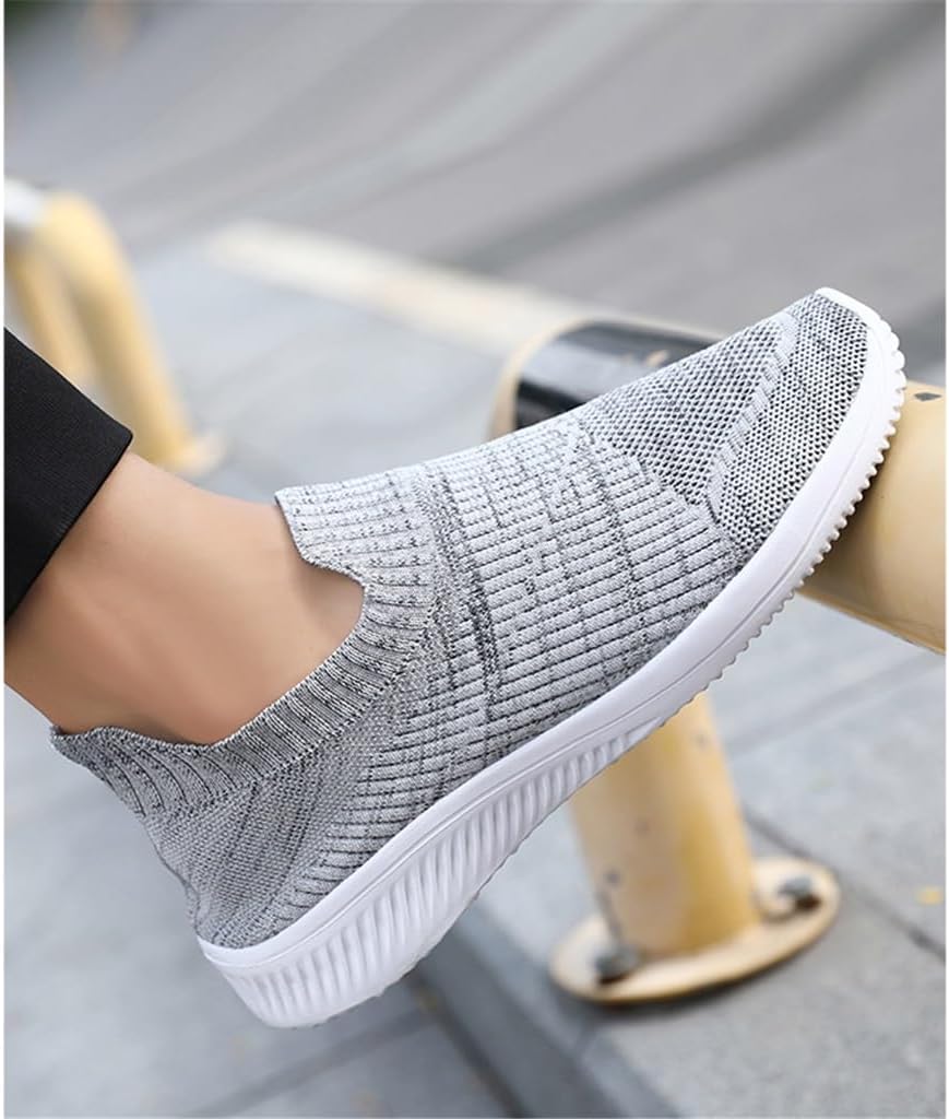 FMURY Shoes Men Loafers Light Walking Breathable Casual Shoes Men Sneakers