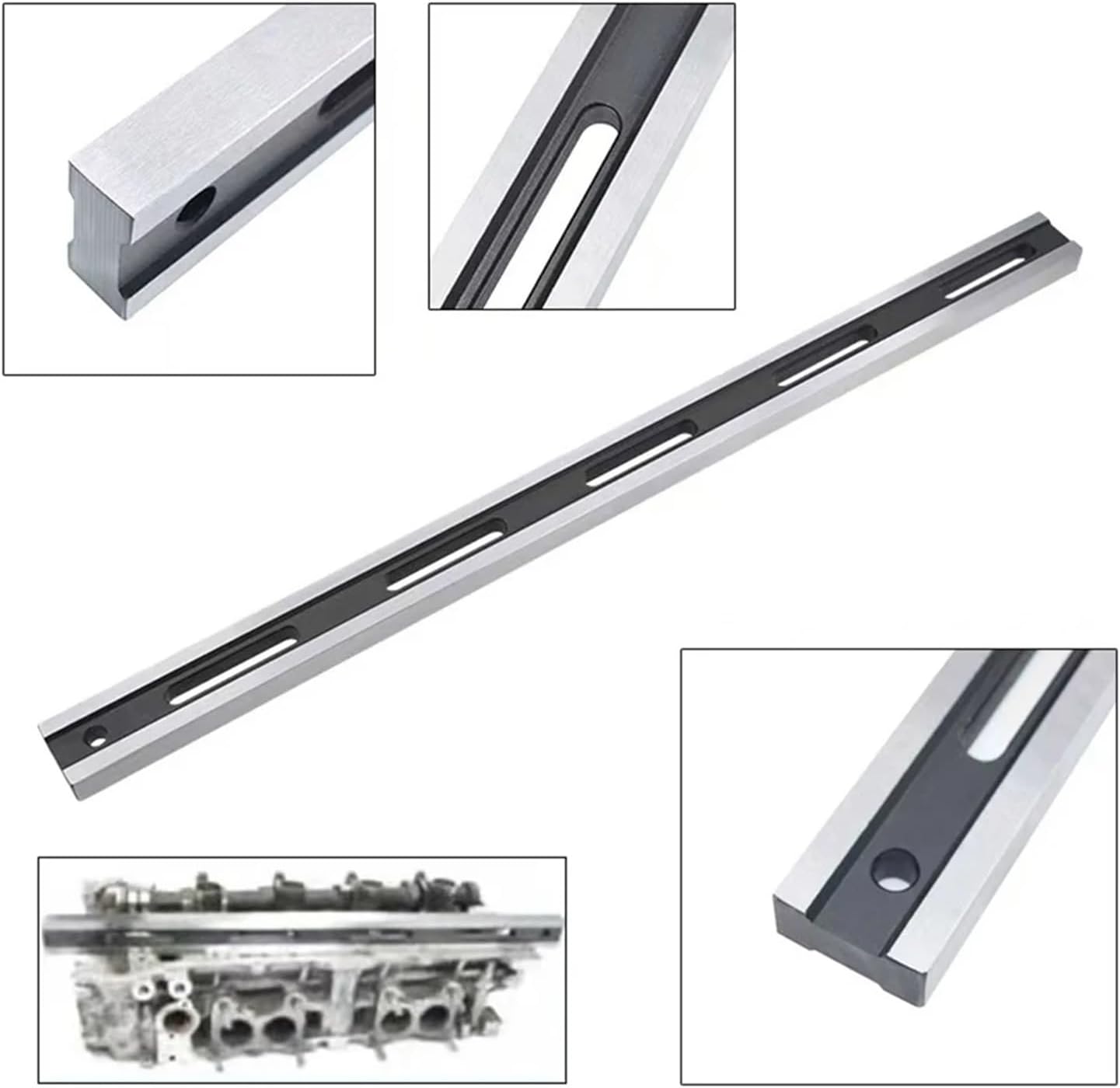 Engine Cylinder Head Flatness Gauge Straight Ruler Knife-Edge Ruler Flatness Measuring Tools Blue Spot Inspection Tool