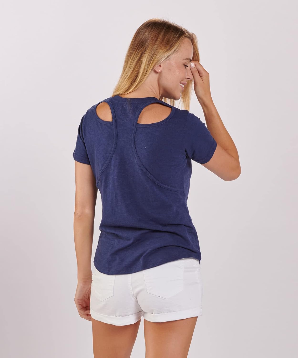 boxercraft Women's Penn State Nittany Lions Cut It Out Tee, Navy, L - Image 2