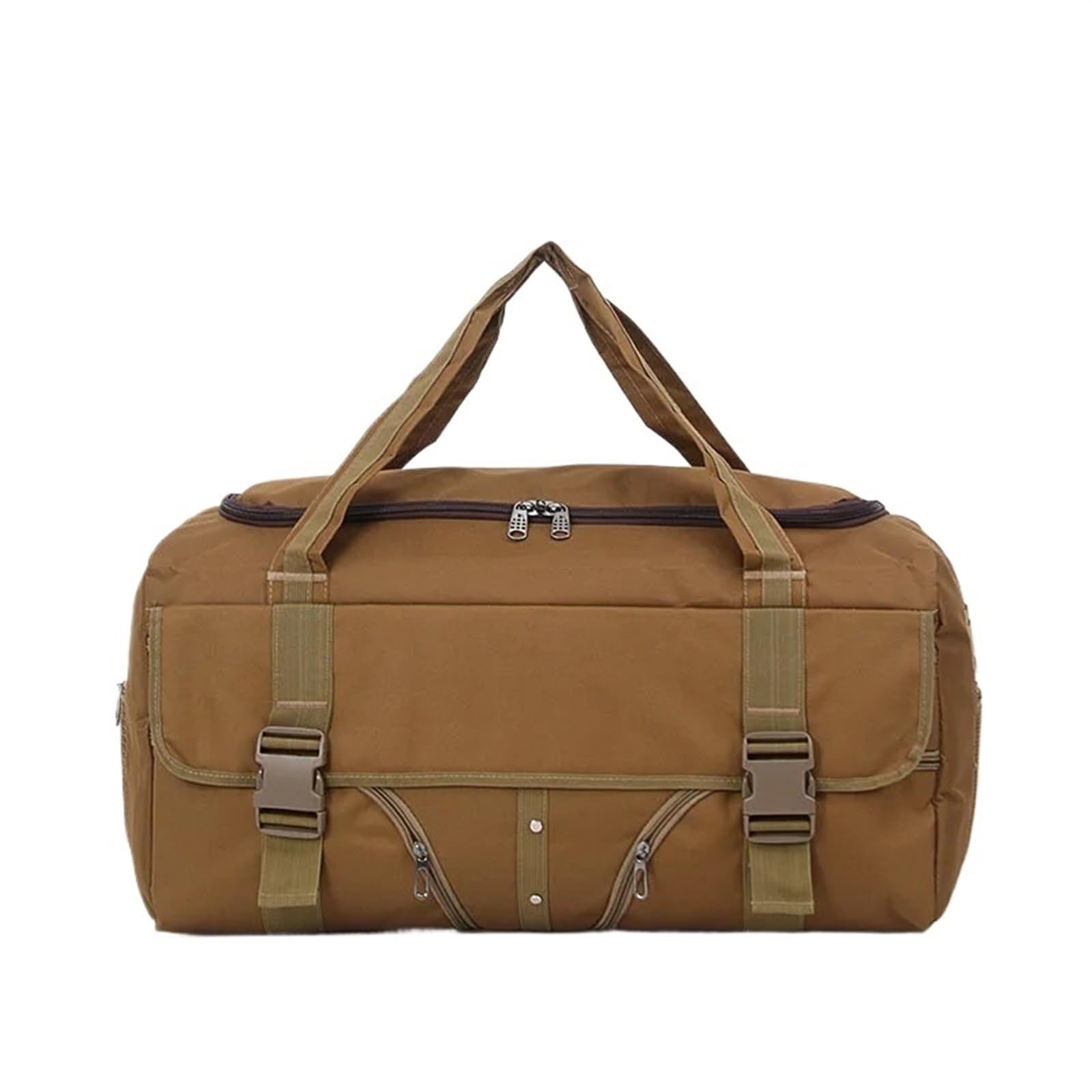 Bolsa de Viaje Equipaje de Mano Bolsos de Viaje for Hombres Bolsos de Lona for Hombres Bolso de Viaje de Gran Capacidad Bolso Impermeable for Vacaciones de Fin de Semana(Khaki)