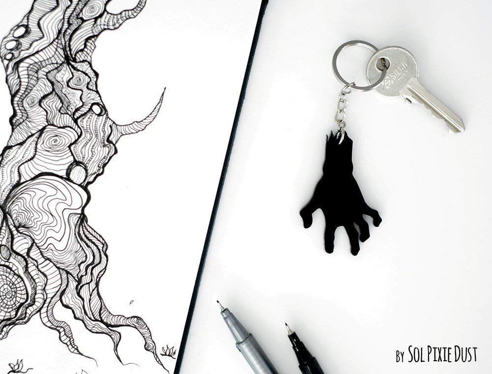 Key chain - Zombie Hand : Handmade Products