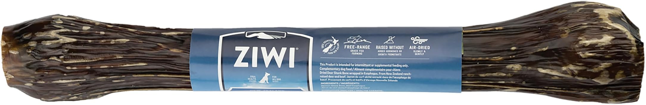 Ziwi Peak Oral Healthcare 100% Natural Air Dried Venison Full Shank Dog Chew