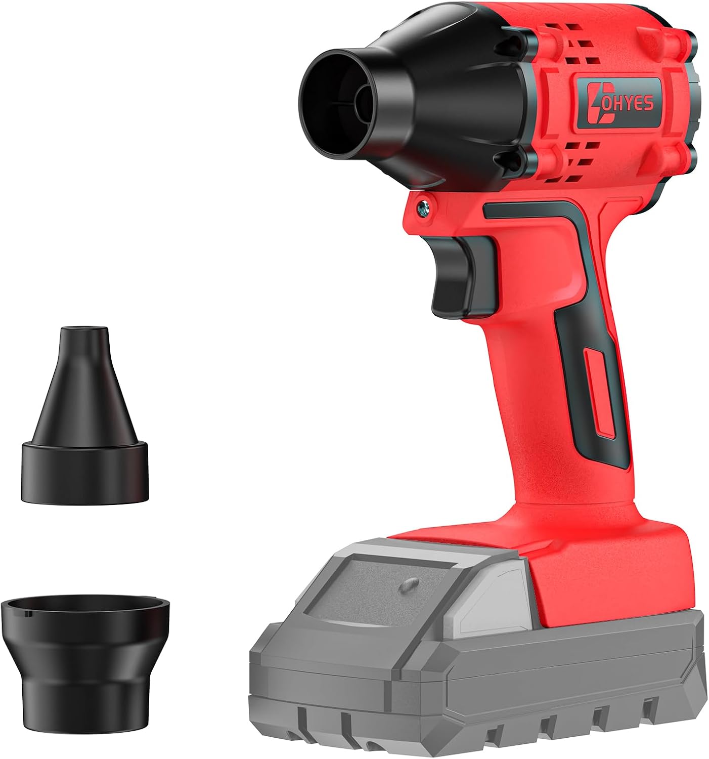 ohyes Air Blower Brushless High-Speed Motor Compatible with Milwaukee 18V Battery Variable Speed Air Duster For Camping Jobsite & Workshop (Battery not included)