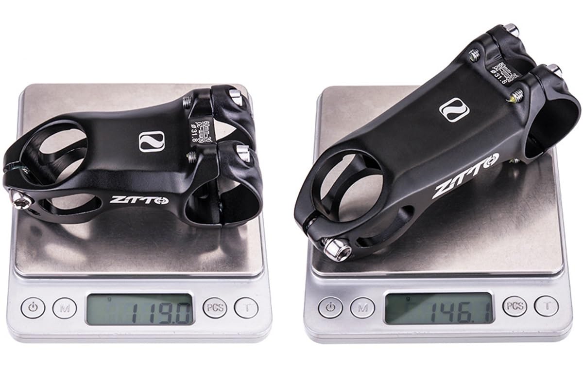 Potencia de Bicicleta de Aluminio de 20 Grados y 31,8 mm para MTB, potencias de Manillar Cortas de 60 mm y 80 mm para Bicicletas de Carretera, ciclocross, Gravel, Aventura, BMX, XC