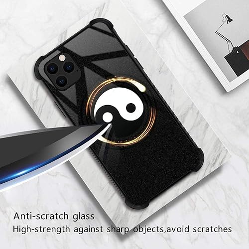 Miniatura 2 de Funda para iPhone 11, protección de grado militar, esquinas a prueba de golpes, funda antiarañazos para iPhone 11, Yinyang Taiji