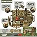 TCS Dog Tactical Harness (XL) – 1000D Nylon Molle Vest Includes Leash | 3 Pouches | 3 Patches | Collapsible BPA Free Bowl