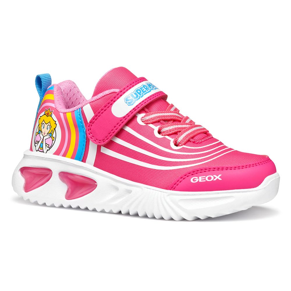 Geox J Assister Girl C, Zapatillas, Fuchsia, 28 EU
