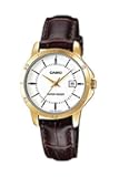 Women's LTP-V004GL-7A Genuine Leather Band Analog Watch