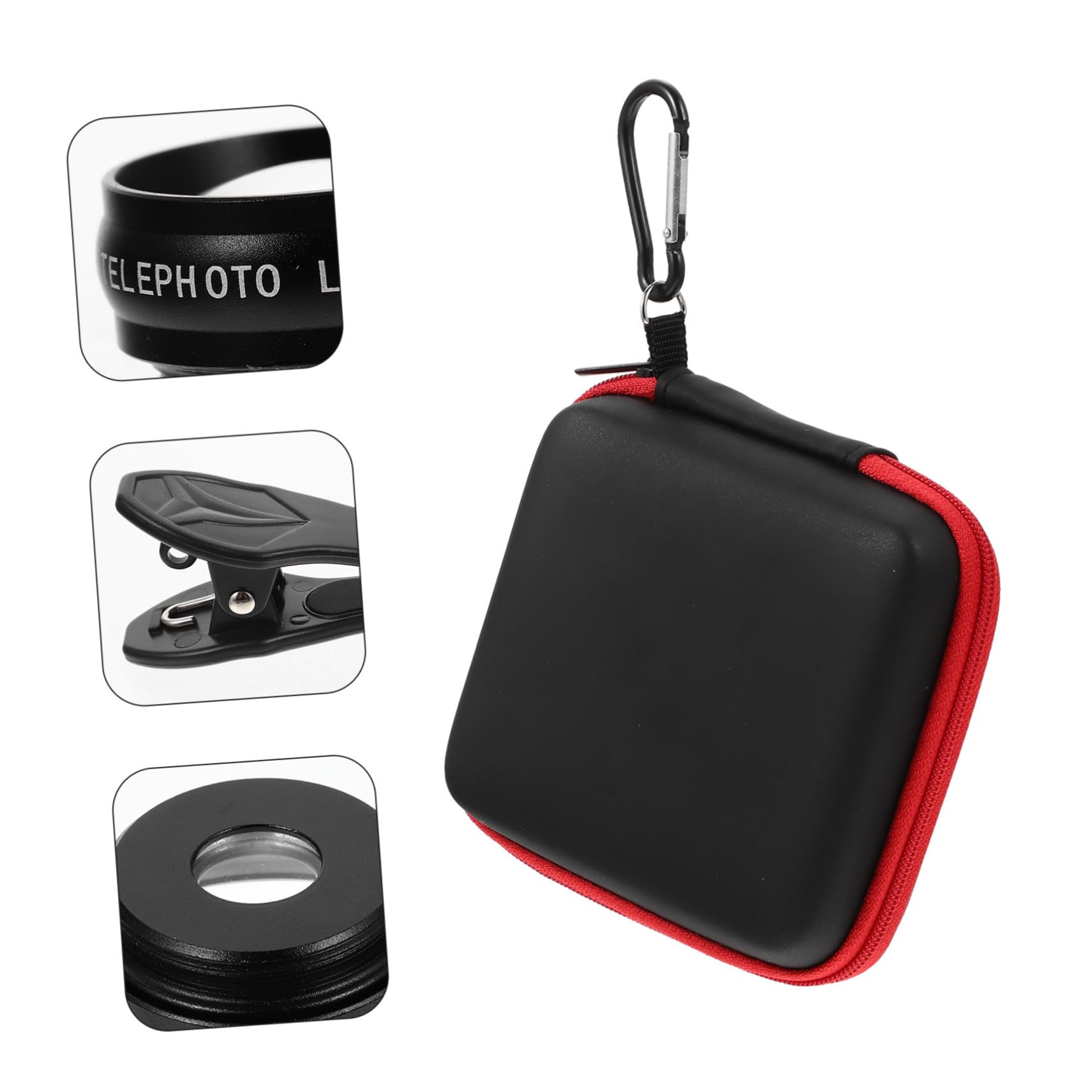 Cabilock Kit de Lentes para Móvil con Clip Incluye Lente Macro Gran y Efectos Especiales Fácil Instalación Resistente al Agua y Grasa Compatible Mayoría de Smartphones