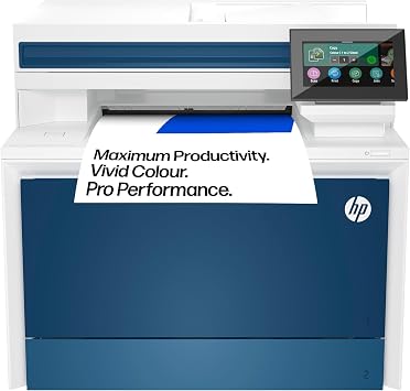 HP Laserjet Pro MFP 4302dw Laser Printer | Colour | Printer for Small Medium Business | Wireless | Print, Copy, Scan | Automatic Document Feeder | 2-Sided Printing | Self-healing WiFi | Ethernet