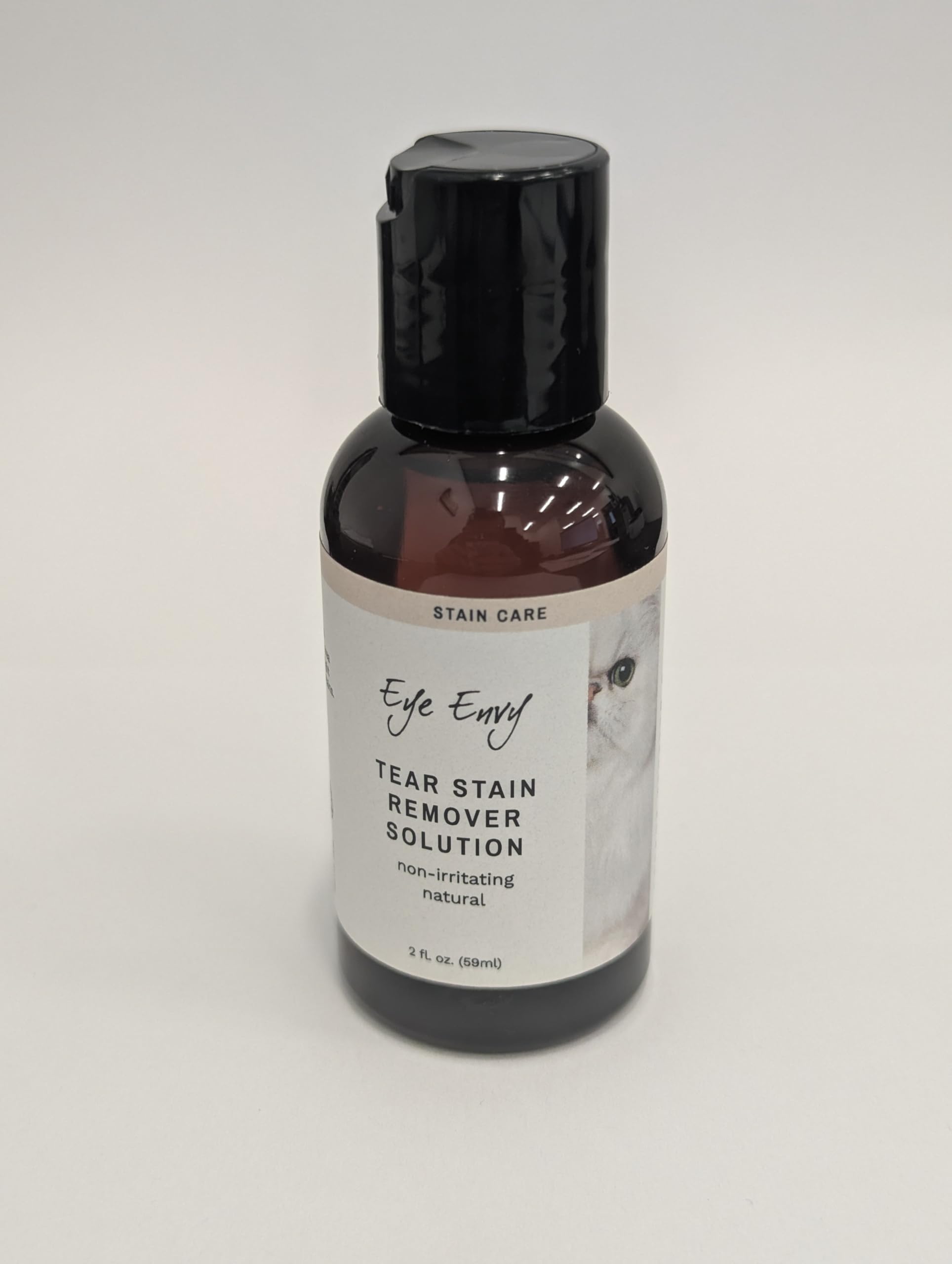 Eye Envy Tränenfleckentferner-Lösung für Katzen|100% natürlich und sicher|Empfohlen von Züchtern/Tierärzten/Katzenliebhabern/Groomern|Enthält kolloidales Silber, 2 oz