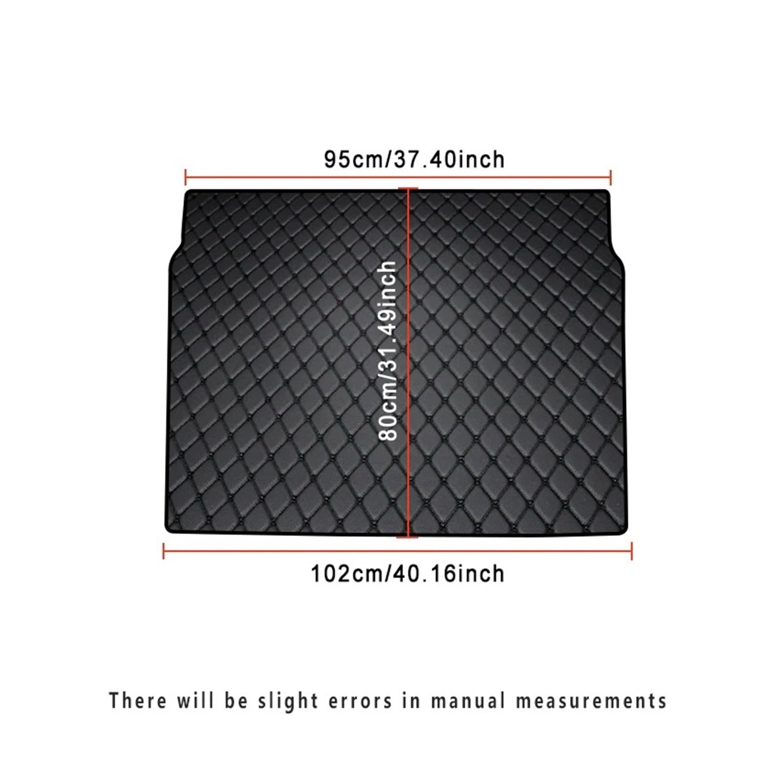 Protector Maletero para Peugeot 2008 2020-2022 Bandeja Trasera Maletero Forro, Almohadillas Carga Productos Protección Esteras Coche Prueba Polvo(Black with Black)