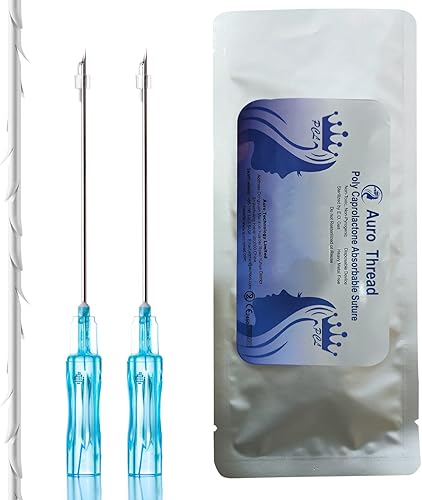 Hilo Pcl (pcl cog 3D afilado 23G 3.543 in) para elevación facial360R Bidirection Cog LiftPdo Thread Lips Neck Sharp (10 piezas) (pcl cog 3D afilado